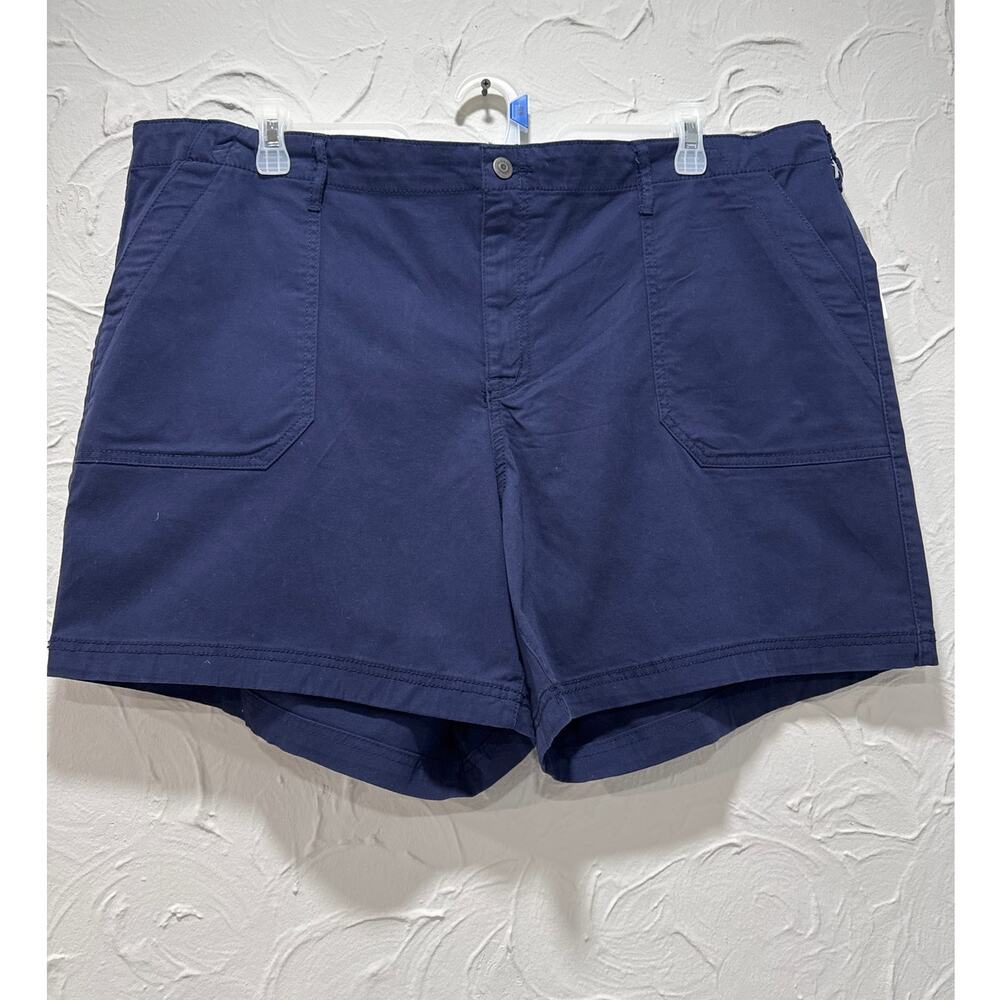 Jeanstar Dark Navy Blue Utility Pocket Shorts - Size 18W